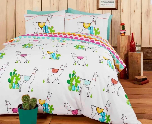 Great British Design Lama - Dekbedovertrek - Wit - Lama's - dekbed - Geschikt voor .