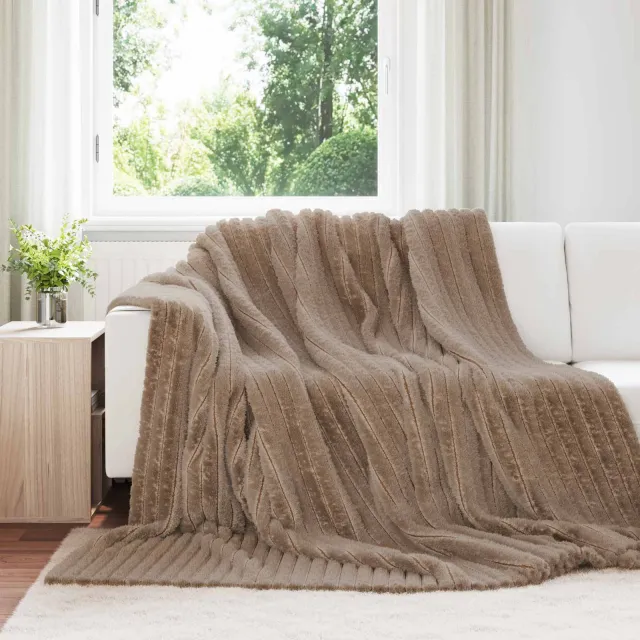 vidaXL Kleden 6 st Camel 270 x 240 cm 10,34 kg Fleece, foto 2