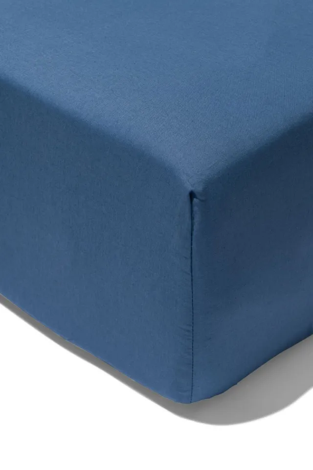 HEMA Boxspring hoeslaken zacht katoen blauw (blauw)