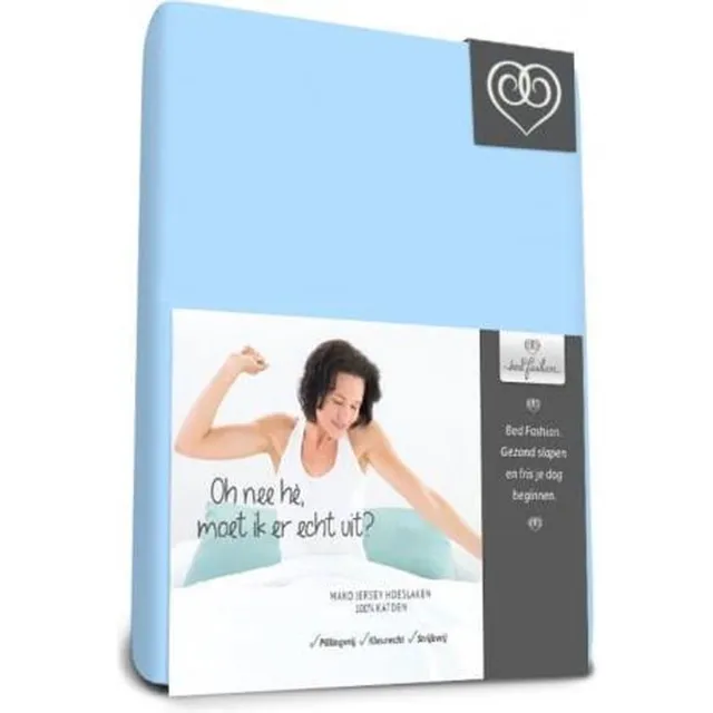 Bed-Fashion Mako Jersey Topdek hoeslakens 120 X 220 cm blue
