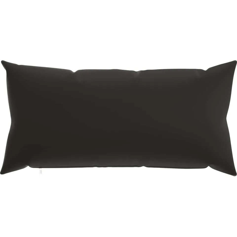 vidaXL Kussensloop 2 st HEERLEN Zwart 40 x 80 cm Polyester