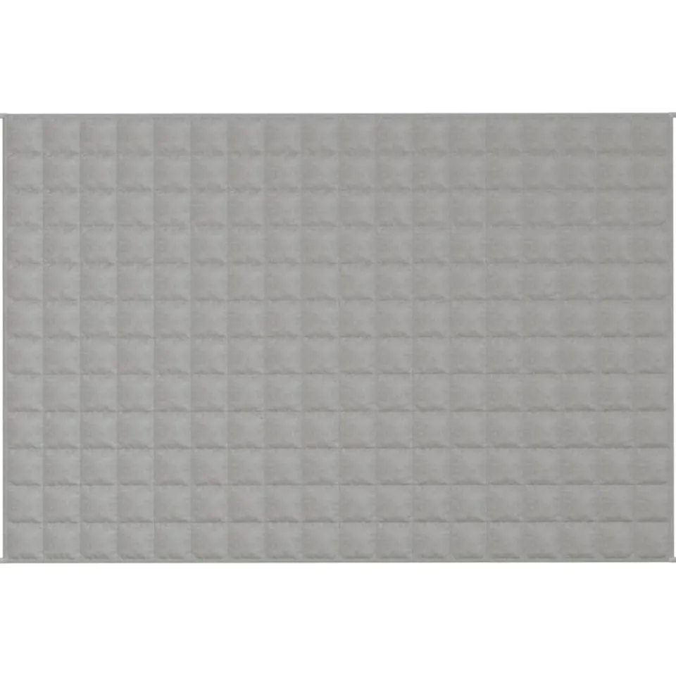 vidaXL Verzwaringsdeken 122x183 cm 9 kg stof grijs