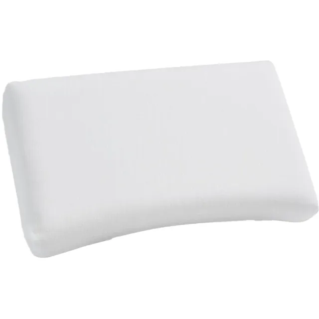 Yumeko hoofdkussen natuurlatex curve 35x58x12 medium - Biologisch & ecologisch wit