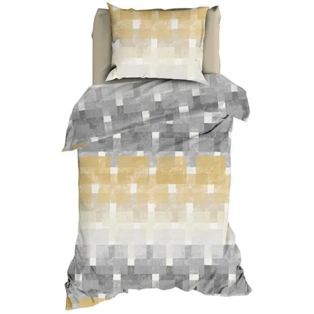 Romanette Brixen Dekbedovertrek - Beige/Grijs