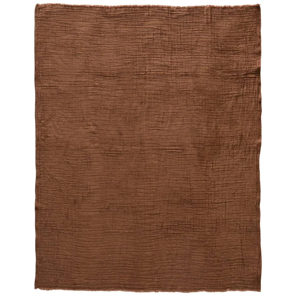 NOUS Living viscose plaid Jidde terra, foto 3