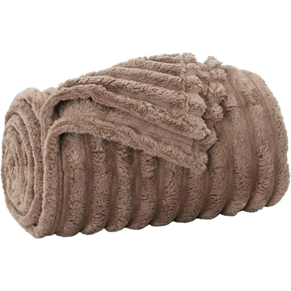 vidaXL Kleden 6 st Camel 150 x 130 cm 2,85 kg Fleece, foto 4