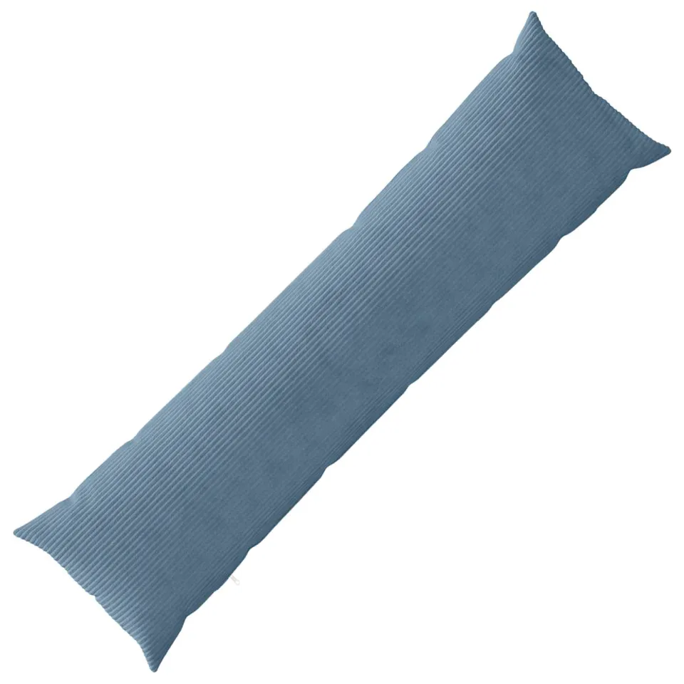 vidaXL Kussensloop HEERLEN Blauw 40 x 145 cm corduroy