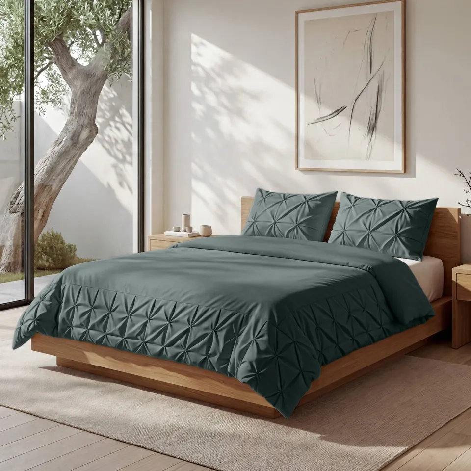Sleeptime polyester dekbedovertrek 2-persoons (200x220 cm) groen, foto 7