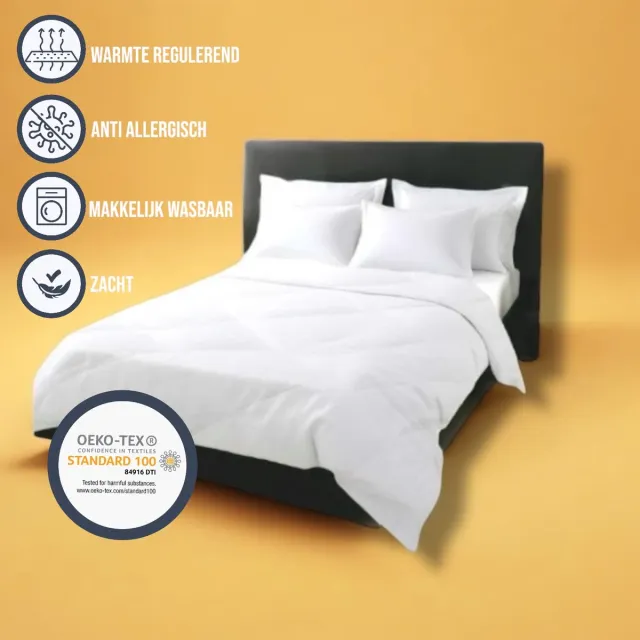 Bed Care Zomerdekbed - Lits - Jumeaux - 240x220 - Anti Allergisch - Zacht - Ademend - Luchtig Wit