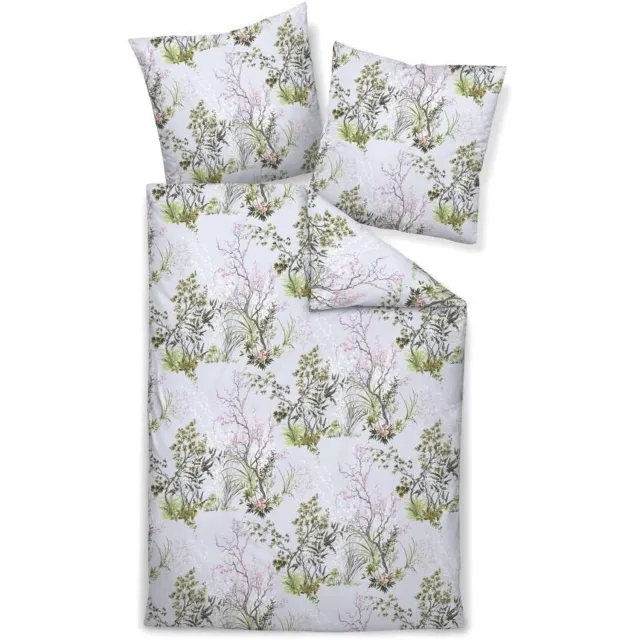 Janine Mako Satin Beddengoed 2-Delig 135x200 cm Waterlelie