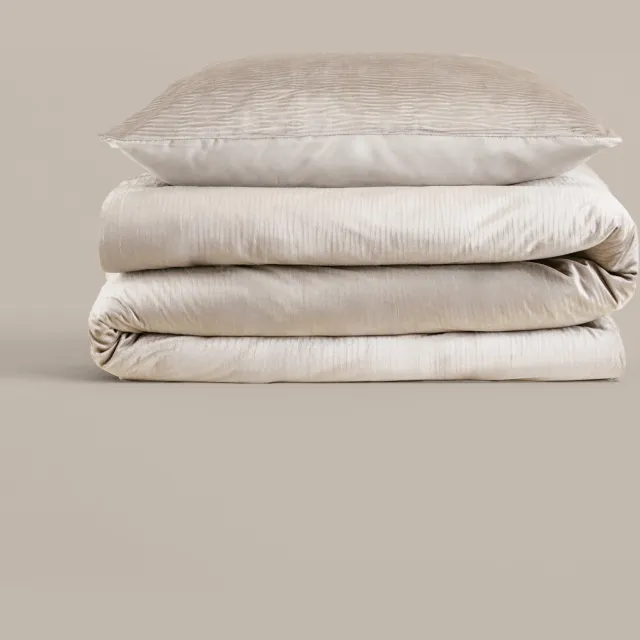 Sleeptime Velvet Cartier Dekbedovertrek - 1 x kussensloop - Creme
