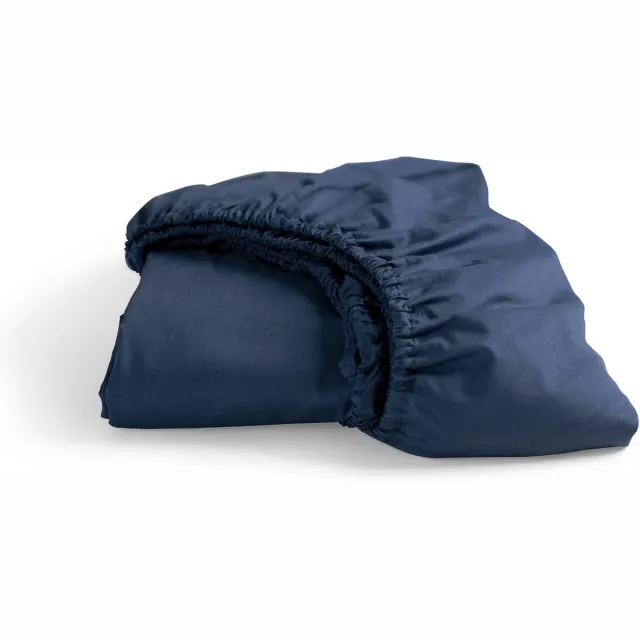 Cinderella Weekend - Hoeslaken - 100% Katoen - Tot 25 cm matrashoogte - 180x210 cm - Blauw