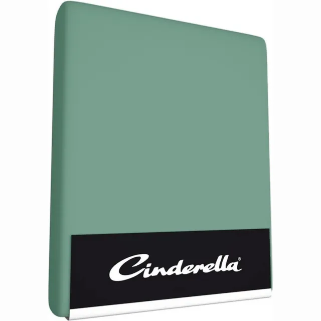 Cinderella Hoeslaken Jersey - Mineraal Groen - 90x200