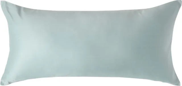 Homescapes Biologisch Kussensloop 40x80 cm – Eendenei Blauw – 100% Egyptisch Katoen Satijn – Draaddichtheid 400