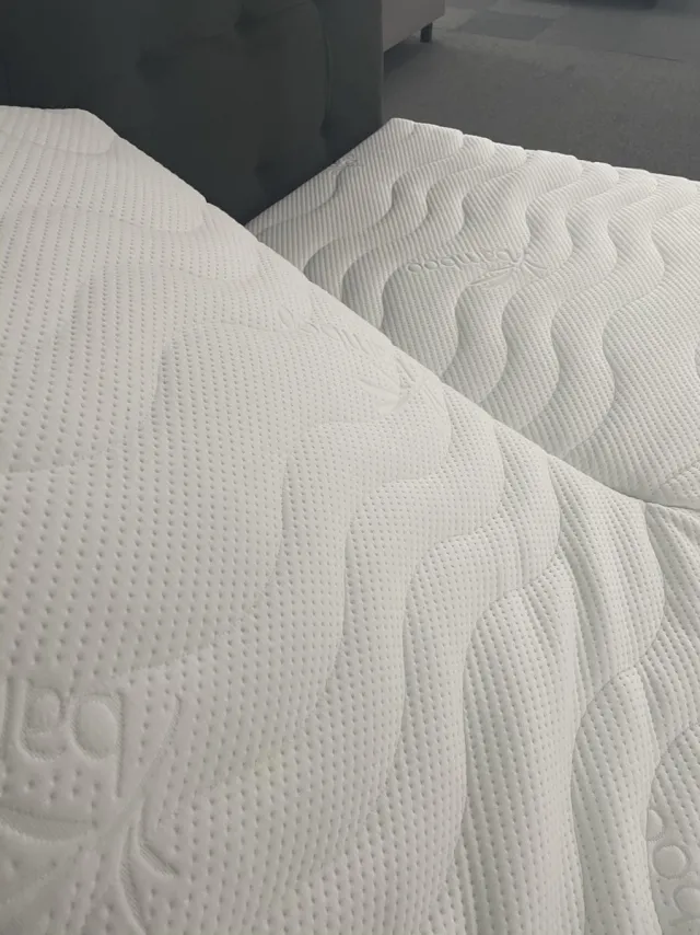 Berkbedding .nl SPLIT - topper HOES - TIJK - topper berschermer dubbeldoek hoes - afritsbaar - 180x200x8 cm wit