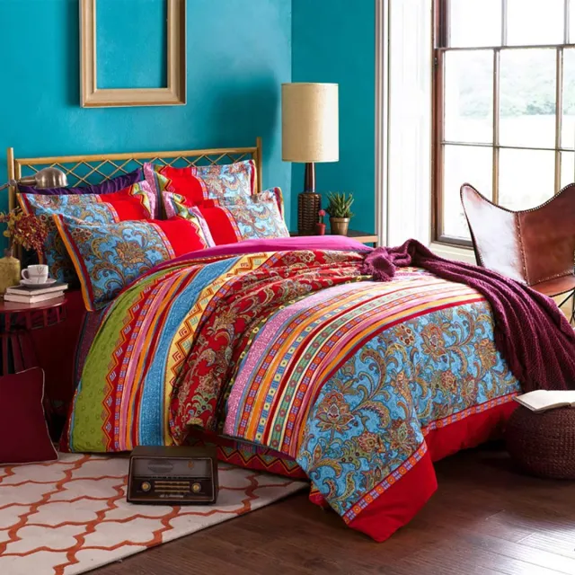 Ibenzoa Bohemian Stijlvolle Mandala Beddengoedset Met Exotische Patronen En Makkelijk Wasbare Stof Qchx