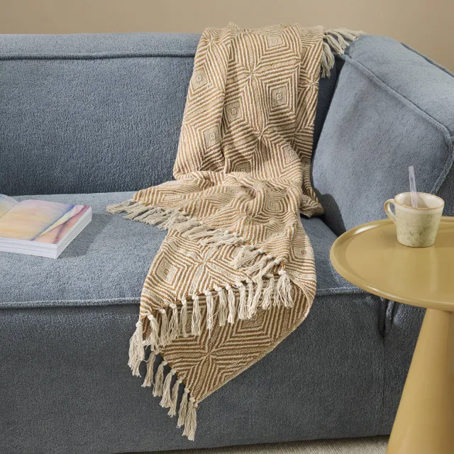 NOUS Living plaid Leganes oker/beige, foto 2