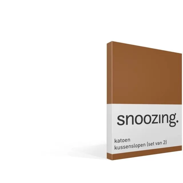 Snoozing katoen kussenslopen (set van 2) - Katoen - 40x60 cm - Terra