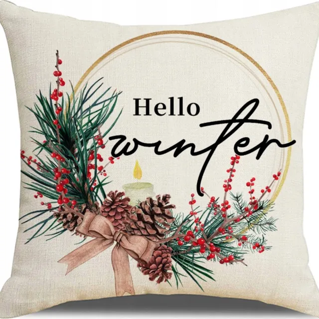 MartiCo Kerst Kussenhoes Decoratief 45x45 cm - Feestelijk Design