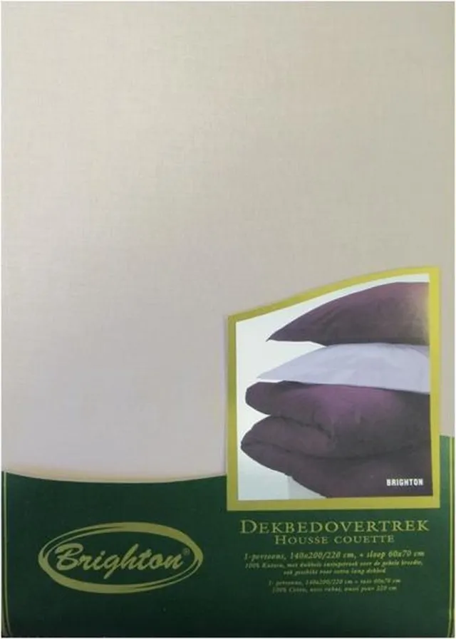 Brighton Uni Dekbedovertrek - Eenpersoons - 140x200/220 cm - Oud Rose lila