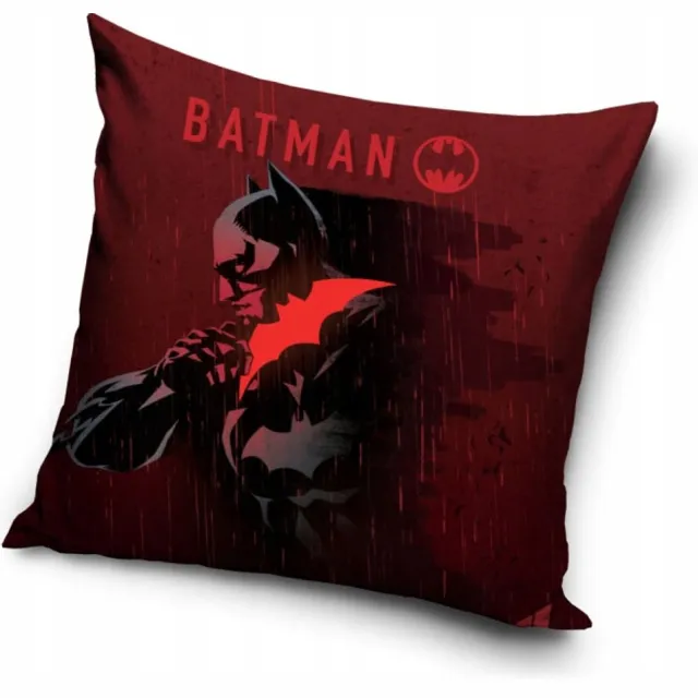 Carbotex Batman Pluche Kussensloop Decoratief 40x40 cm Velvet Veelkleurig
