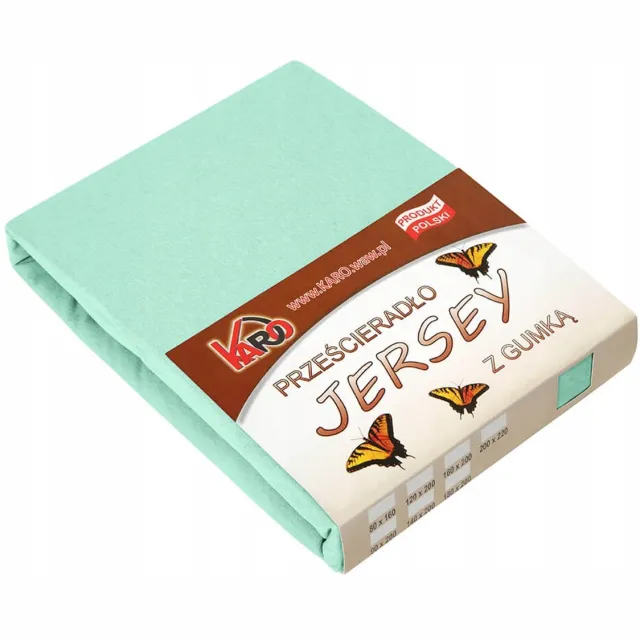 karo Jersey hoeslaken met elastiek 70x140 cm - Pistachegroen