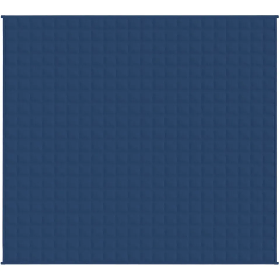 vidaXL Verzwaringsdeken 220x230 cm 11 kg stof blauw
