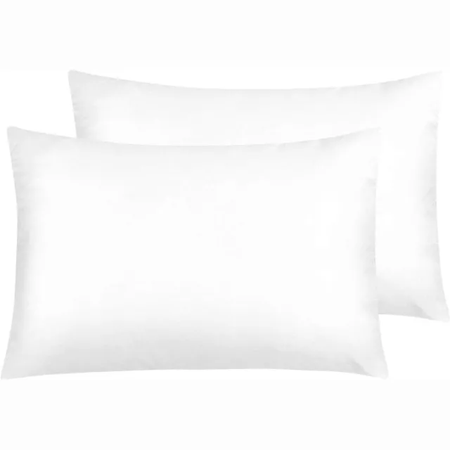 Vellaro Satijnen kussensloop - Wit - 40x60 cm - Polyester Zijdezachte Kussensloop met Ritssluiting - Voor Bescherming van Haar en Huid