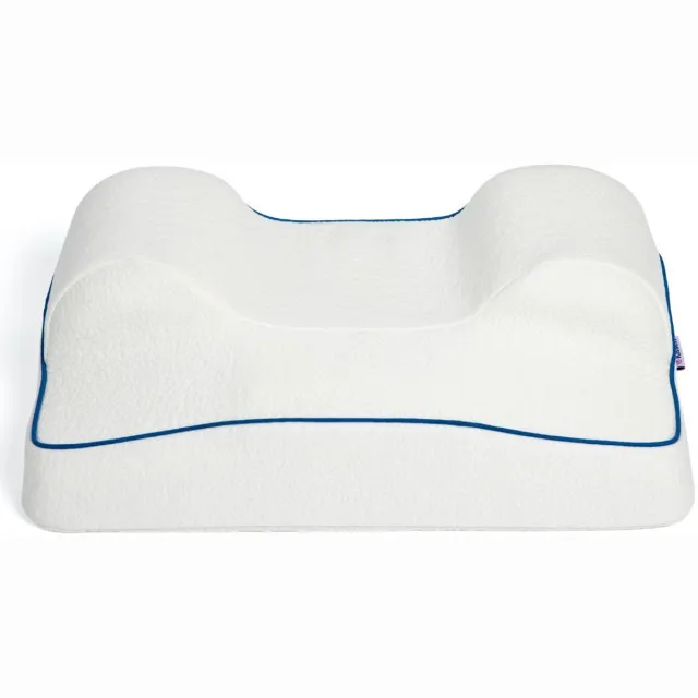 Mks Ergonomisch Hoofdkussen Traagschuim – Nekkussen voor Rug- en Zijslapers – Memory Foam Kussen – Afneembare Hoes – Wit
