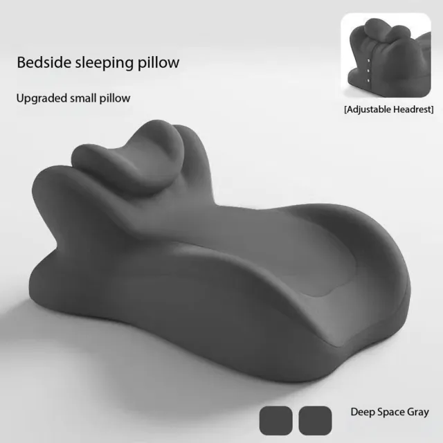 OUTARO Multifunctioneel slaaphoofdkussen – Voor slapen, lezen en telefoongebruik – Ergonomisch – Afmeting 40x55x25cm – Comfort voor bed en bank Donkerzwart