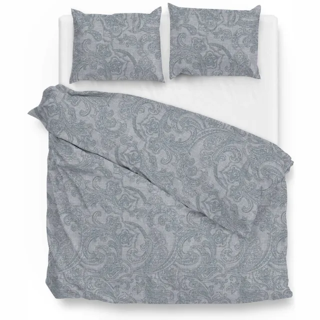 Zohome Dekbedovertrek Paisley-di-Lino - Abstract Bedlinnen - Blauw - Dekbedhoes van 100% Katoen, foto 2