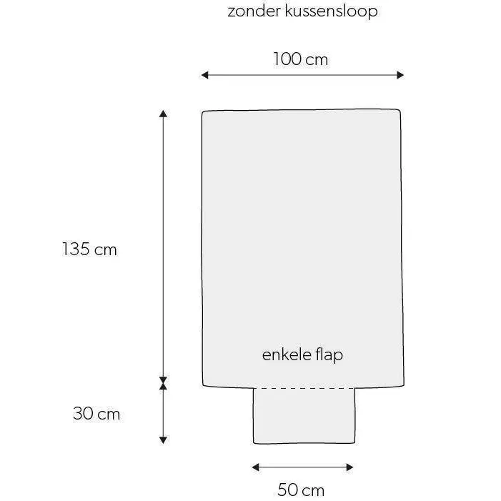 NOUS Kids katoenen dekbedovertrek kinder blauw (120x150 cm), foto 5