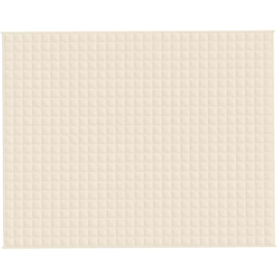 vidaXL Verzwaringsdeken 235x290 cm 11 kg stof lichtcrèmekleurig
