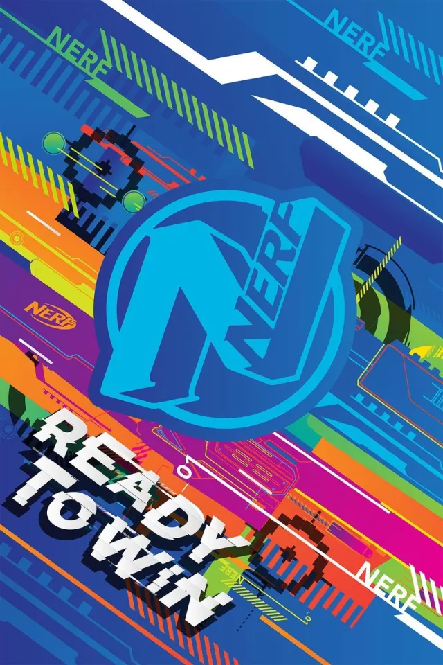 NERF Fleecedeken Ready to Win - 100 x 150 cm - Polyester Multi