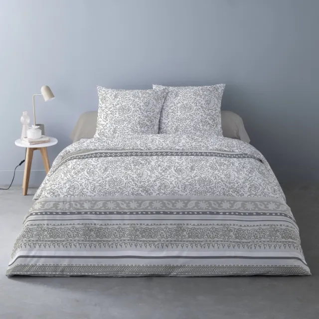 Better Nights Luxe Polar Fleece Dekbedovertrek Cato - 260x240 - Grijs - 2 kussenslopen 63x63 cm