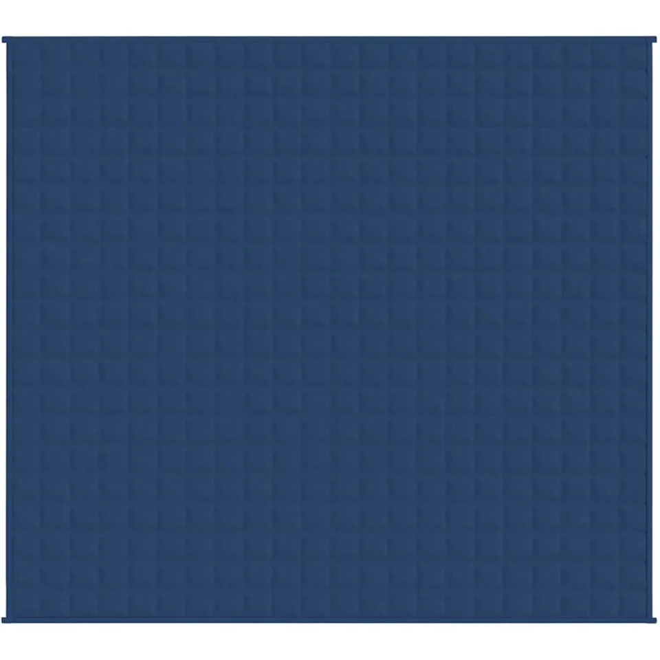 vidaXL Verzwaringsdeken 220x240 cm 11 kg stof blauw, foto 3