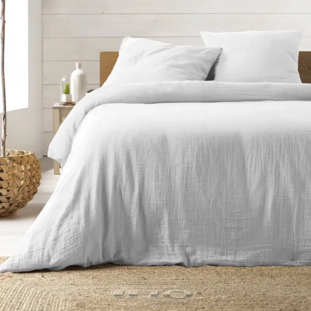 KGS Promolinge Katoenen gaas bedset 240 x 220 cm Wit