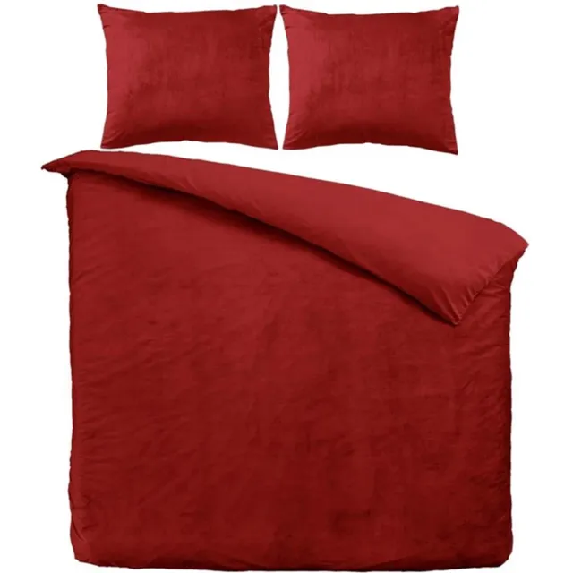 Zavelo Dekbedovertrek Velvet Comfort Rood, foto 2