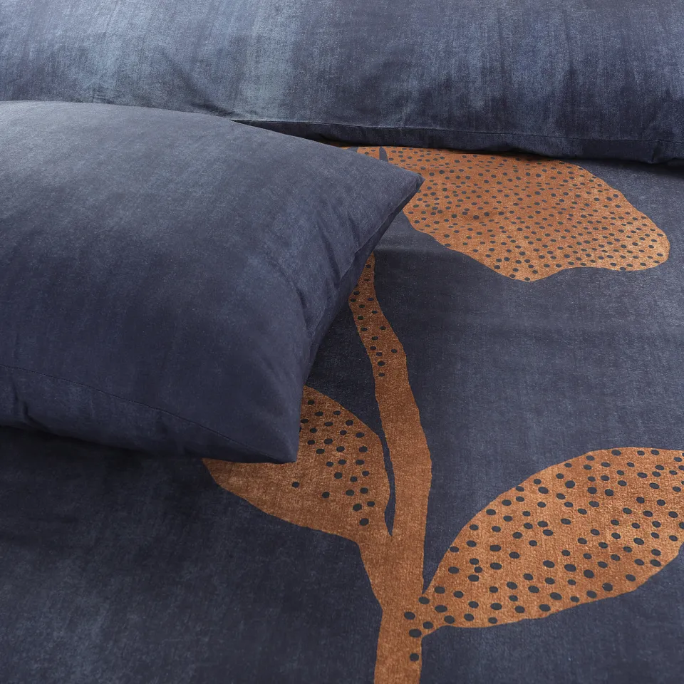 Studio LIVIT percale katoenen dekbedovertrek 2-persoons (200x220 cm) blauw, foto 6