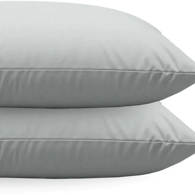 Zelesta Comfort uni diamond Kussenslopen Set van 2 - Grijs-blauw 60x70cm
