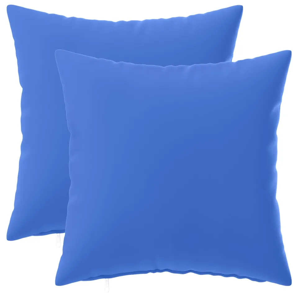 vidaXL Kussensloop 2 st HEERLEN Koninklijk Blauw 45 x 45 cm Polyester, foto 3