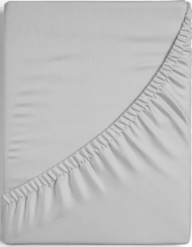 Dreamers Den Egyptisch Percale Katoen - Topper Hoeslaken - Warm Grijs - 90x200 cm - Dreamers Den