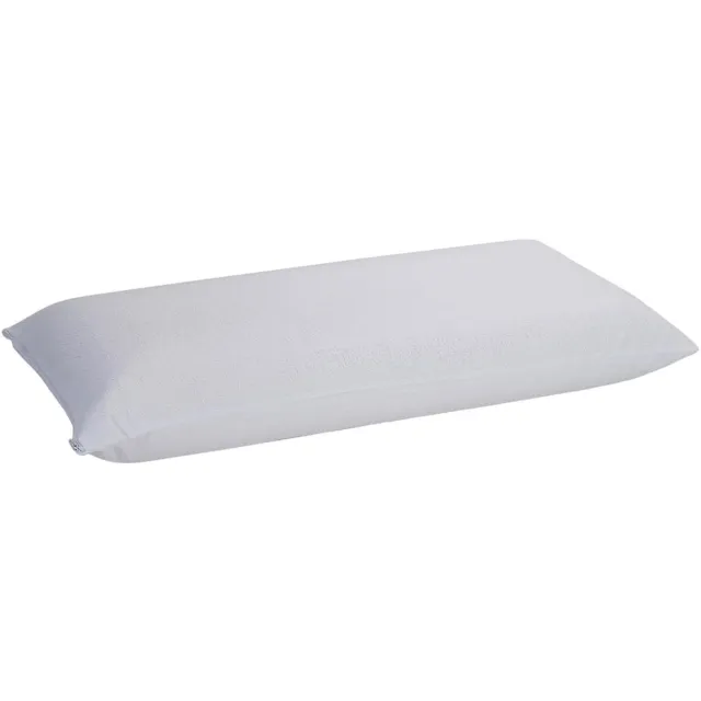 Famanu Kussensloop van katoenen badstof, waterdicht en ademend, anti-mijtbehandeling, ritssluiting aan de zijkant, wit