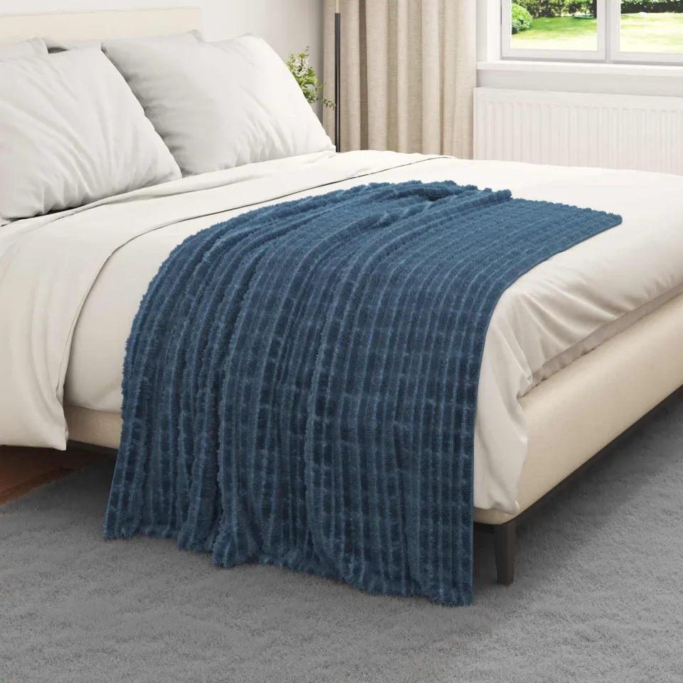 vidaXL Kleden 6 st Marineblauw 150 x 130 cm 2,75 kg Fleece, foto 3