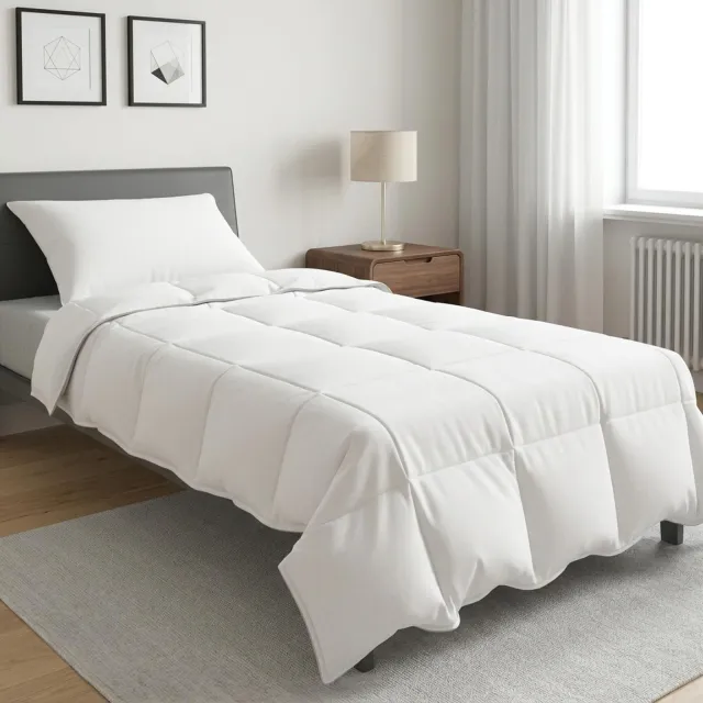 vidaXL Dekbedset 137 x 200 cm Winter Wit