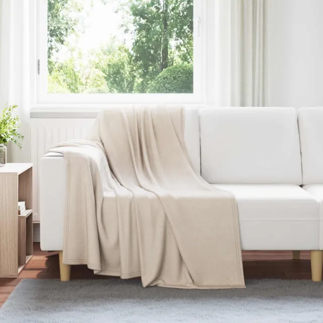 vidaXL Kleden 24 st Beige 170 x 130 cm 7,43 kg Fleece, foto 2