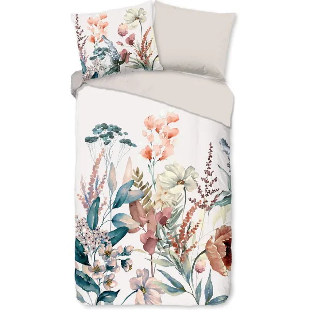 Good Morning dekbedovertrek bloemen - Multi - 100% Katoen renforce