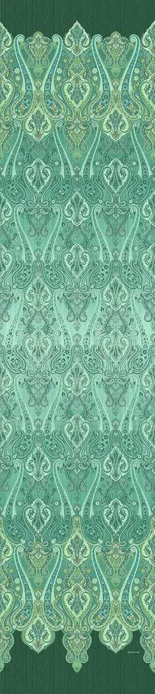 Bassetti Ragusa Foulard 100% Katoen - Dennengroen (350x270 cm)