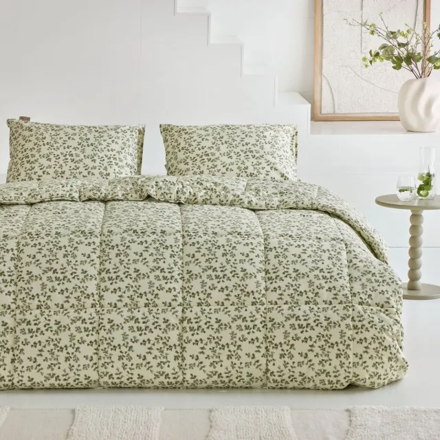 Walra Dekbed - Dancing Twigs - 200x200 - Lente-Zomer Groen