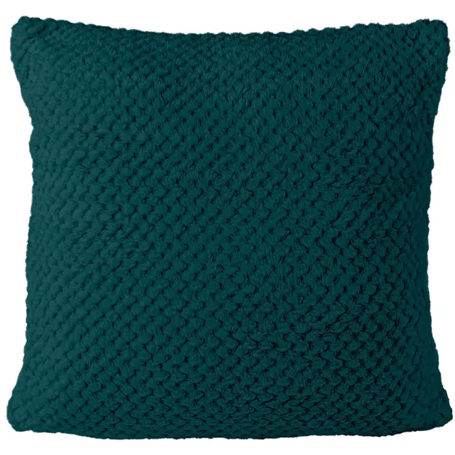 Darymex Jacquard - Sierkussensloop - Zacht & Fluweelachtig - Met Ritssluiting - 40x40 cm - Donkergroen